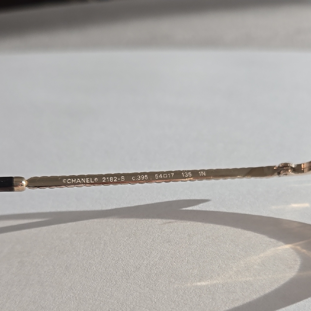 Chanel Gold Women's Sunglasses - Picture 5 of 14